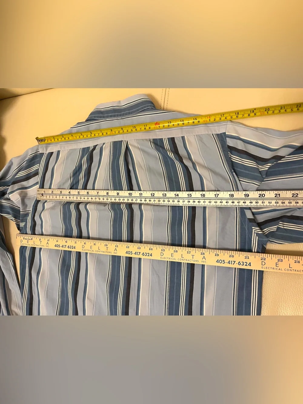 Polo Ralph Lauren Men's Striped Button-Down Shirt Size M .
